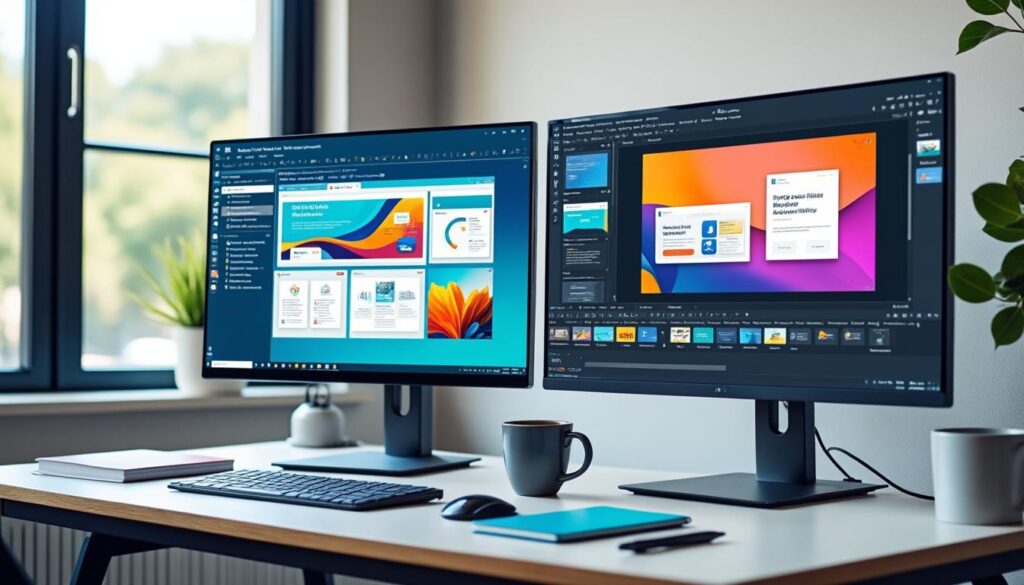 découvrez deux logiciels performants pour créer facilement des diaporamas de présentation professionnels et captivants.