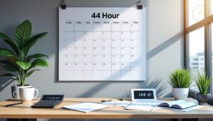 découvrez comment calculer précisément le nombre d'heures travaillées par mois en partant d'une base de 44 heures par semaine. guide complet et explications détaillées.